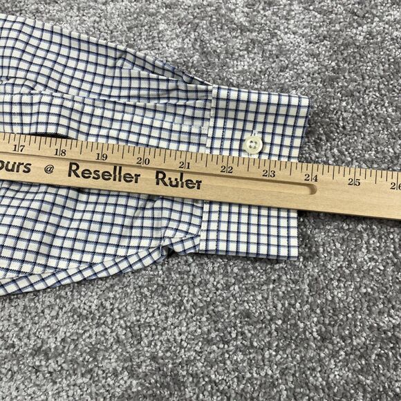 LL Bean Dress Shirt Mens Large Button Down Wrinkle Resistant Plaid Cotton - Picture 13 of 13